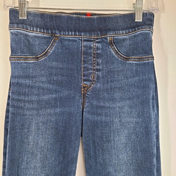 SPANX Distressed Skinny Jean Raw Hem Pull On Legging Women’s Size XS - Picture 7 of 12